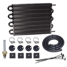 Transmission Oil Cooler Kit, Aluminium alloy Radiator with 5/16" Tube and Hose