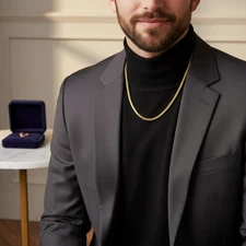 18K Franco Chain—18inc Length, 2.7mm Width, 11g