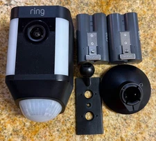 Ring Spotlight Cam Wired Free 1080p Wi-Fi BATTERY Camera ( 2 BATTERIES INCLUDED)