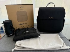 Nuna Diaper Bag Caviar Collection Complete In Box Excellent Condition