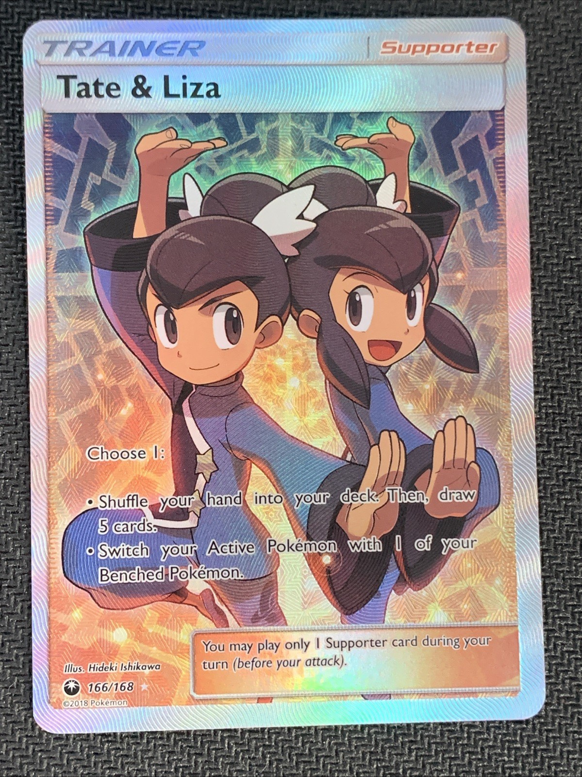 Tate & Liza (Full Art) 166/168 Sm-Celestial Storm Holo