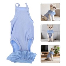 Pet Postoperative Recovery Clothing Cat Suit for Spay After Surgery Neck Cone