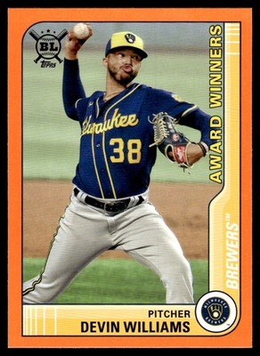 2021 Topps Big League Orange Devin Williams AW Milwaukee Brewers #271 10014
