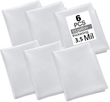 6 Pcs dust collector bags 3.5mil 19.5" diameter 31" width x 40" length 