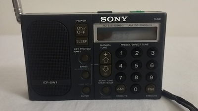 Sony ICF-SW1 Shortwave AM/FM Radio Receiver | eBay