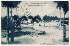 Trani  BT - Monumento a Giovanni Bovio e fontana