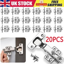 20x Soft Close Kitchen Cupboard Cabinet Door Hinges Slow Shut Full overlay 35mm