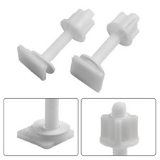 Toilet Seat Hinge Repair Bolts Fitting Screws &Washers Kit Spare Parts