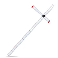 - Adjustable Drywall T-Square Tool - Aluminum - for Layout and Marking - Feat...