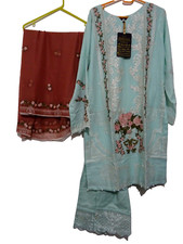 traje salitex grande verde bordado 3 piezas nueva casa de faiza