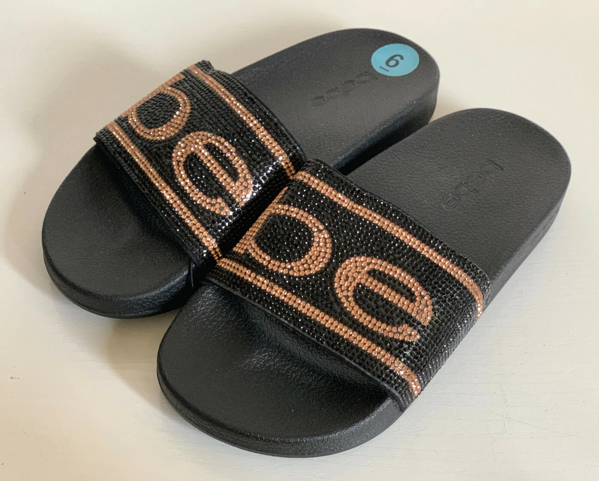 Bebe slides deals rose gold
