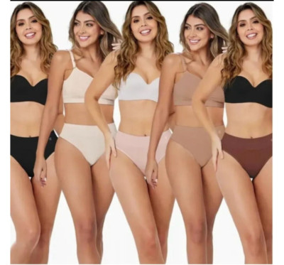 Seamless Thongs Bundle 5 Panty Med Pure Shape Thong Durable Quality and Comfort