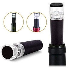 2pc Wine Vacuum Stopper Set Air Pump Preserver Sealer Plug Reusable Bottle Saver