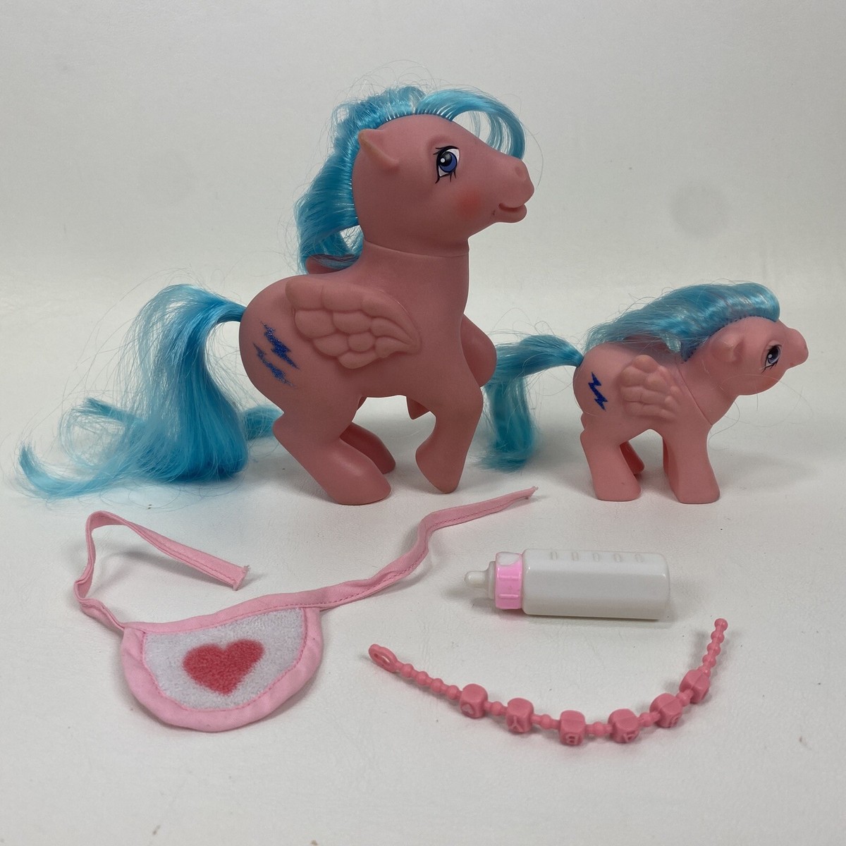 My Little Pony Mommy & Baby FIREFLY Pink Pegasus Lightning