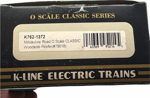 K-Line K762-1372 O Scale Milwaukee Road Classic Woodside Reefer #79018 - Bild 2 von 8