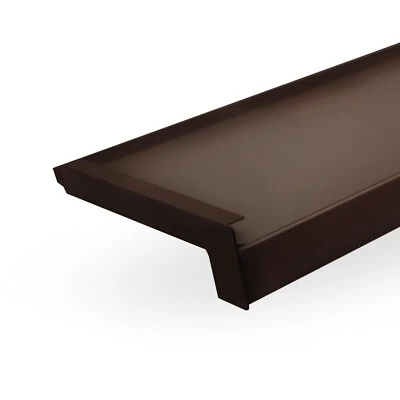 FASTMASTER Aluminium Fensterbank bis 2m Fensterbrett Braun 15cm – 35cm ALU