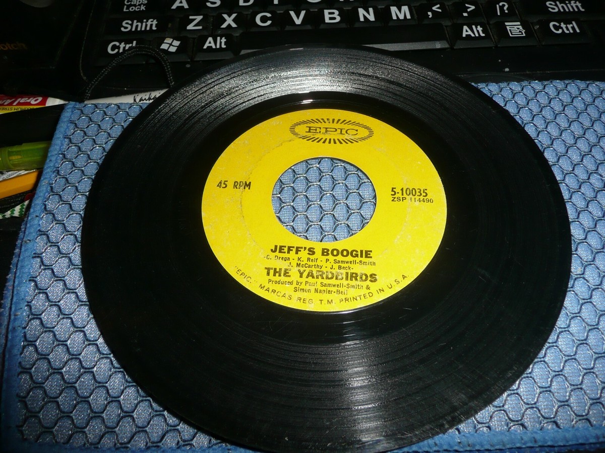record 45 The Yardbirds Over Under Sideways Down / Jeff's Boogie