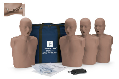 PRESTAN  Adult Jaw Thrust CPR Manikin (4 Pack)