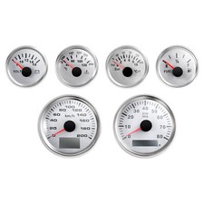 Universal 6 Gauge Kit Gps Speedometer Fit Car Marine Boat Truck Yacht Waterproof