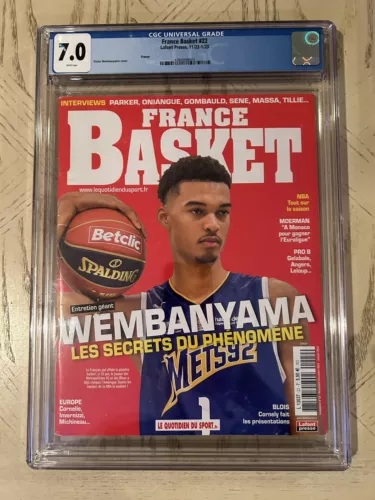 2023 Victor Wembanyama France Basket CGC 7.0 Magazine ( None Higher )