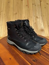 Pacific Mountain Men's Lumber Boots PM110032-001 Waterproof Black Shoe Size 13