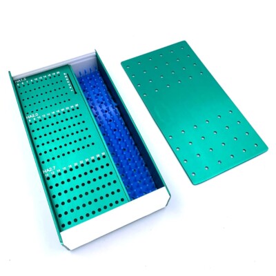 Veterinary instruments bone screws sterilization tray box for 1.5mm 2.0mm 2.7mm