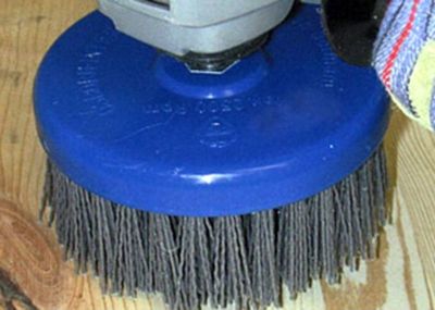 Teller Schleif Bürste 130 x70 Schleifnylon SiC K60 M14 für ger. Winkelschleifer