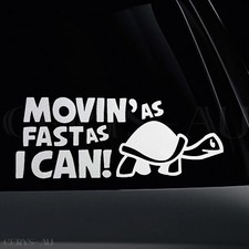 Funny Vinyl Car Decal Sticker Sign Stickers Graphic Race Drift Auto Racing Slow