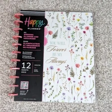 Happy Planner Big Wedding Planner Organizer Undated 12 Month Blooming Romance