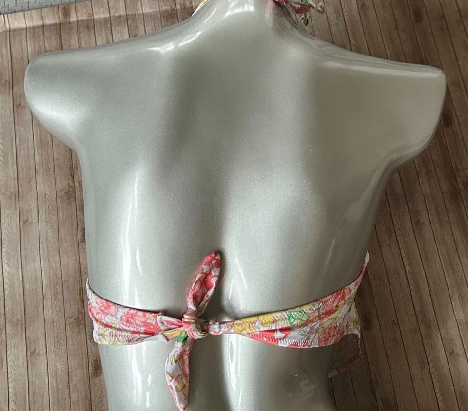 Nuevo con etiquetas Bikini Victorias Secret Cuello Atado Halter Top y Corbata Parte Inferior Brasileña 2 Piezas XL Foto 2 de 4