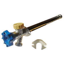 1 Pack Anti-Siphon Frost Free Sillcock 10" 1/2" Push Fit x 3/4" GHT Garden Valve