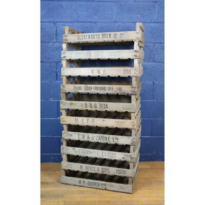 20 Vintage Retro Holz Kartoffel Schneideschalen Scheffel Boxen Aufbewahrung Garten Ideen
