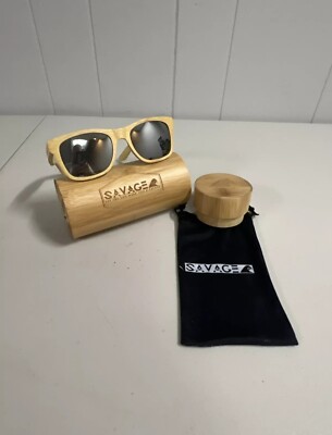 SAVAGE original bamboo polarized sunglasses- handmade!