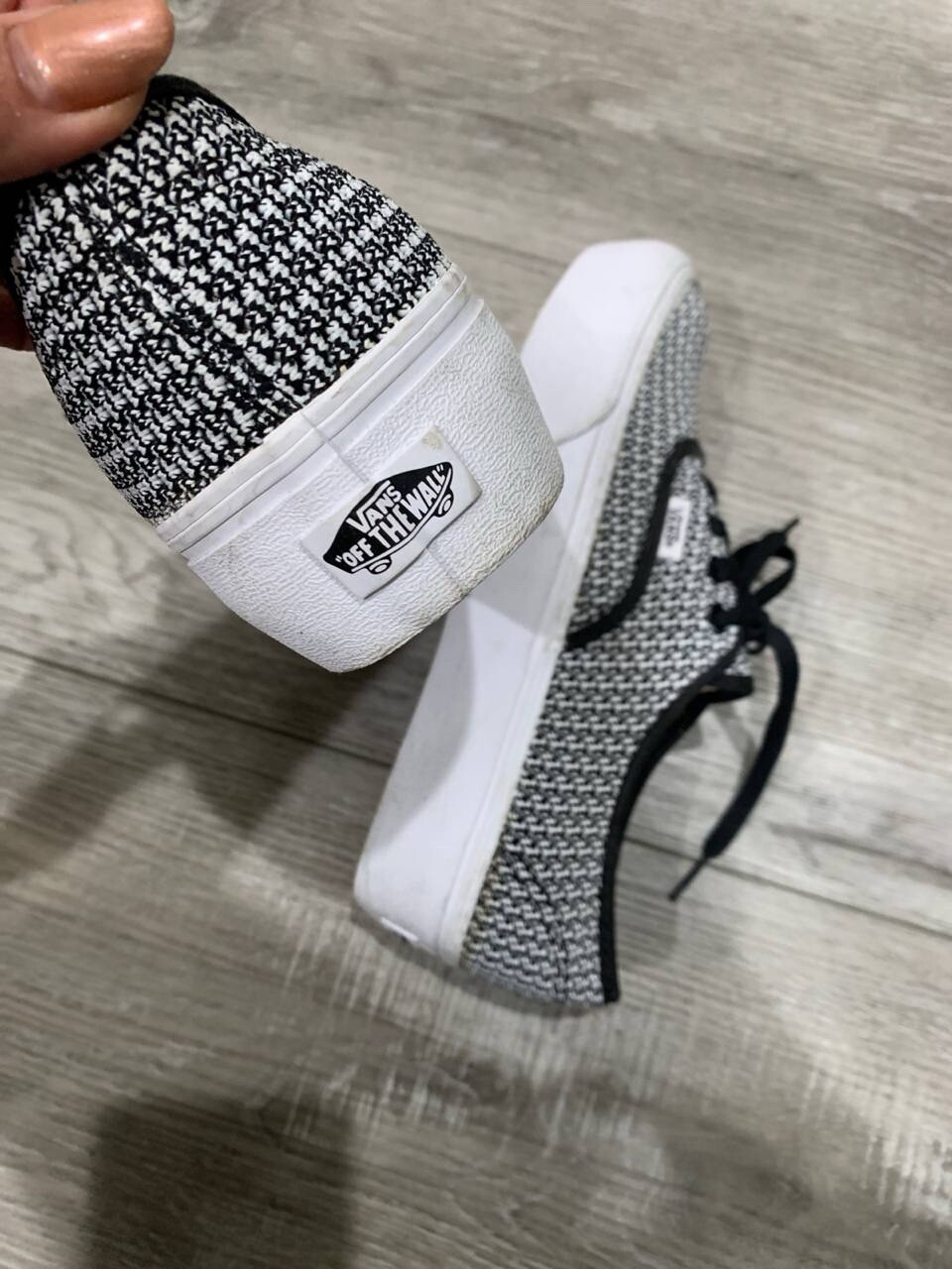 Vans Authentic Platform Mesh Gray White Black Sho… - image 8