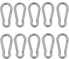 DGOL 304 Stainless Steel Spring Snap Hooks, Outdoor Spring Clips Buckles
