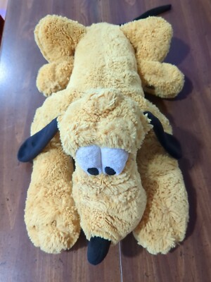 Disney Store Genuine PLUTO Plush Stuffed Animal Laying 16'' Authentic Original 