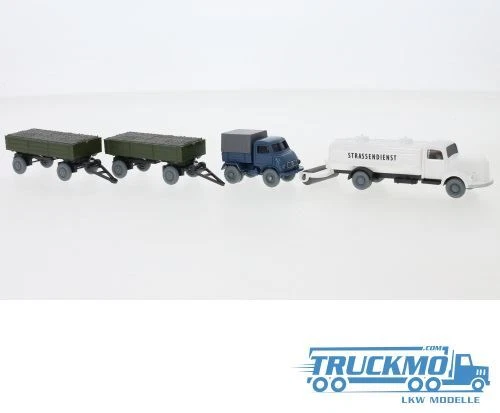 Wiking Set 85 Mercedes Benz L 3500 Sprengwagen + Unimog U 402 238983