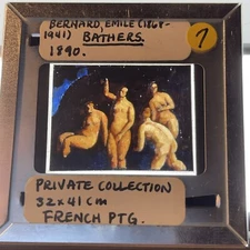 Emile Bernard "Bathers" French Post-impressionism 35mm Art Slide
