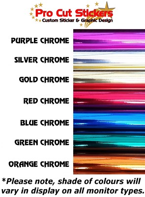 Adesivi Decal Personalizzati Con Testo Hologramma Chrome Rosa - Foto 9