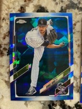 2021 TOPPS CHROME SAPPHIRE BASE CARD COLORADO ROCKIES DANIEL BARD #376