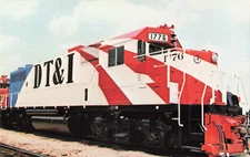 Postcard Detriot Toledo & Ironton Railroad 1776 Locomotive GP38-2 Electro-Motive