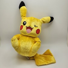 Pokemon Pikachu 2016 TOMY Winking 9" Plush 20th Anniversary