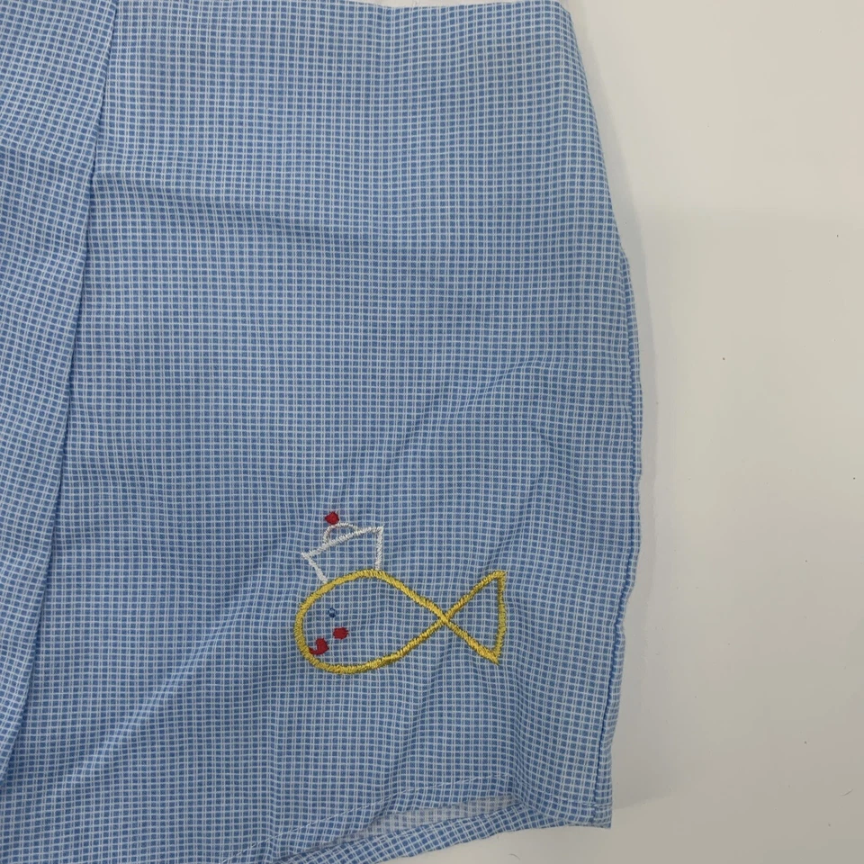 Pantalones Cortos De Colección Mayfair Pato Pez Infantil Niños Una Pieza Azul Talla 12m Foto 3 de 4