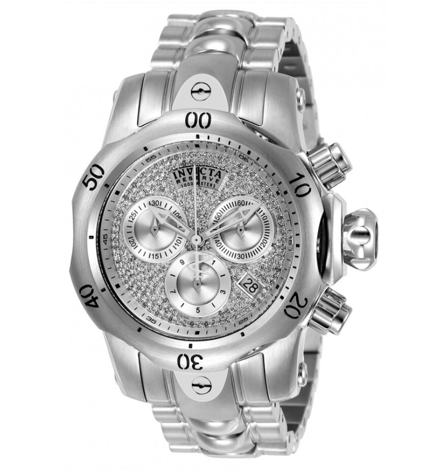 Invicta Venom Lady PAVE Diamond Dial .78ctw Womens 42mm Swiss