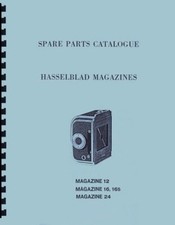 Hasselblad Magazine 12, 16, 16S, 24 Spare Parts Catalogue with Exploded Views