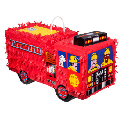 Pinata Feuerwehrauto 43 x 24cm Party Kindergeburtstag Dekoration Süßigkeiten