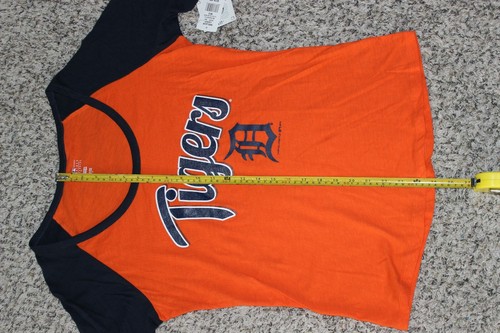 NUEVO Damas TIGRES DETROIT Camiseta Mujer Tallas Pequeñas o Medianas Béisbol Brillo - Imagen 7 de 7