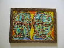 TSS PAINTING CONTEMPORARY MODERNIST  AMERICAN ABSTRACT PORTRAIT EXPRESSIONIST