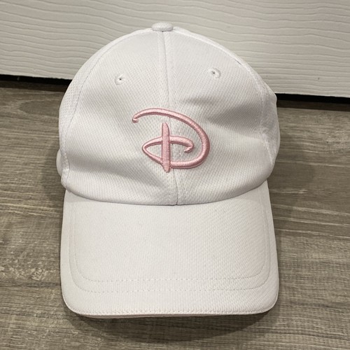 White Pink D Golf Baseball Hat 