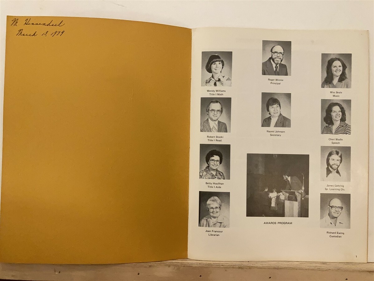 洋書 Playschool Annual 1979 1979 Lincoln Elementary School Annual Yearbook Green Bay WI West
